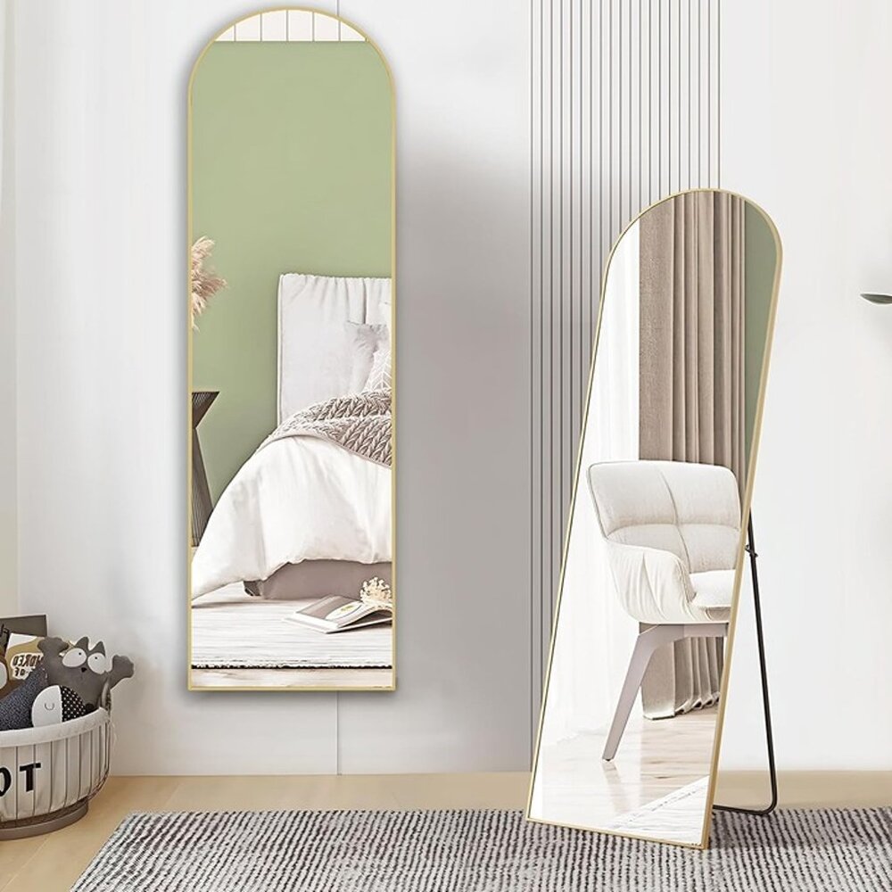 NEW Arched Full Length Mirror  Full Body Floor Mirror Standing 59"x16"
